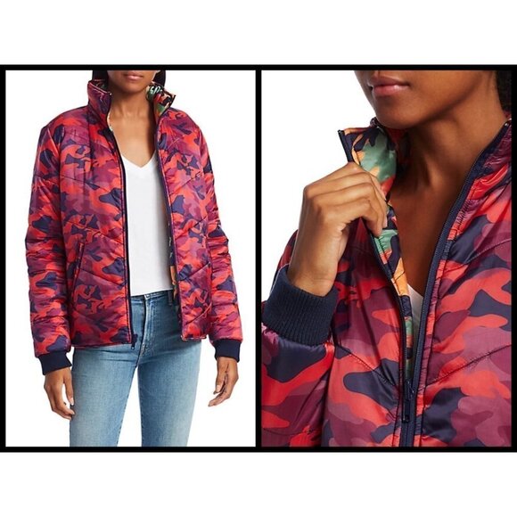 💕MOTHER💕 Two Faced Puffer Jacket Reversible Camo - Picture 9 of 16